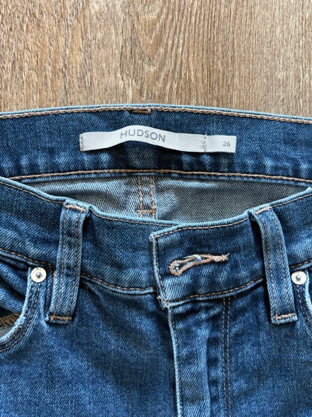 Hudson High-Rise Bootcut Jeans Medium Wash - Picture 3 of 4